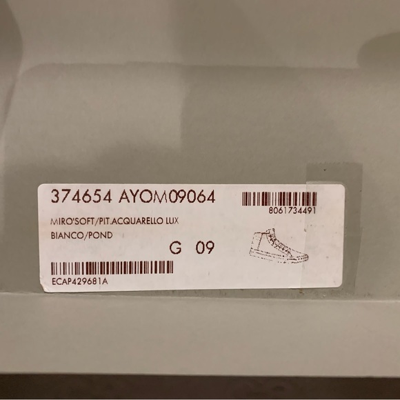 Gucci - White Leather - Blue Python - High Top - 10.5 - Picture 7 of 8